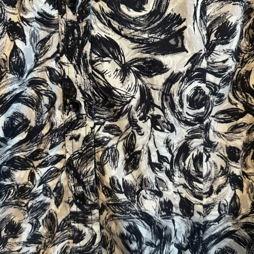 Talbots Floral Rose Button Up - Picture 8 of 9
